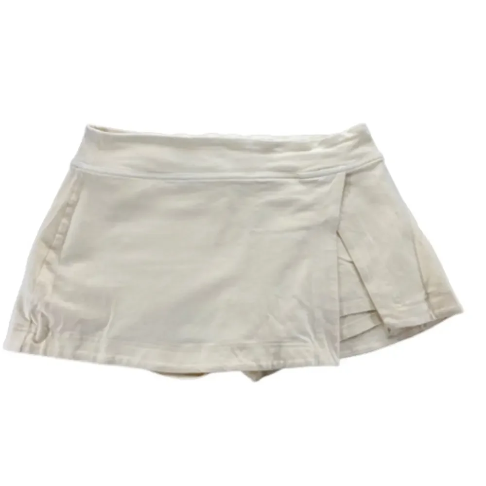 Free People Movement Skort Womens Medium Yellow Wrap Mini Skirt Built In Shorts